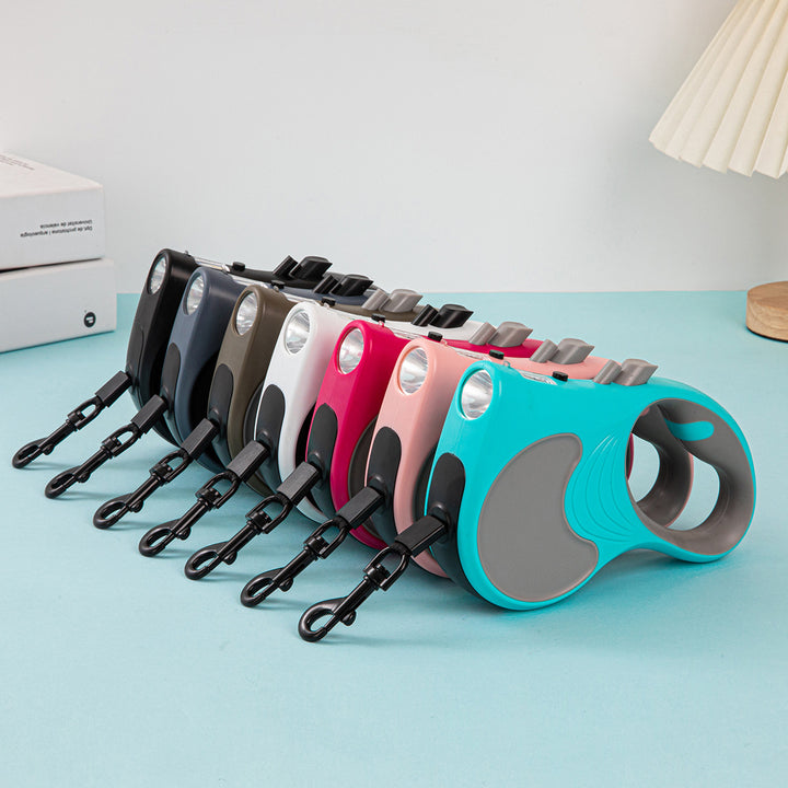 Retractable Pet Hand Holding Leashe With Light